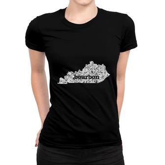 Kentucky Bourbon Love Home State Distressed Graphic Women T-shirt | Mazezy
