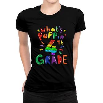 Kids 4Th Grade First Day Of School Pop It Push It Fidget Women T-shirt | Mazezy