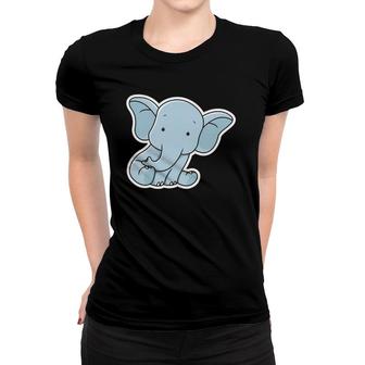 Kids Cute Elephant Baby Animals Women T-shirt | Mazezy