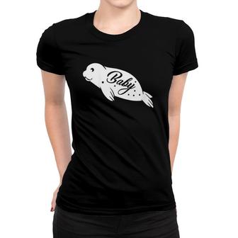 Kids Funny Baby Leopard Seal Women T-shirt | Mazezy