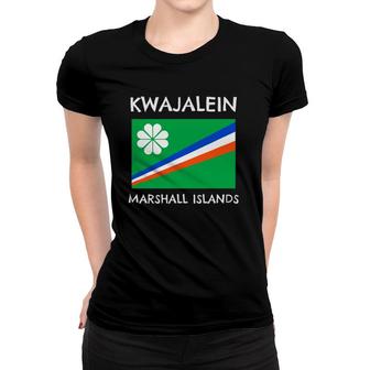 Kwajalein Marshall Islands Kwaj Flag Women T-shirt | Mazezy DE