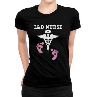 L&D Labor And Delivery Nurse Caduceus Women T-shirt | Mazezy