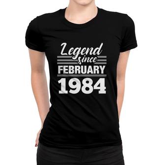 Legend Since February 1984 38Th Birthday 38 Years Old Women T-shirt | Mazezy