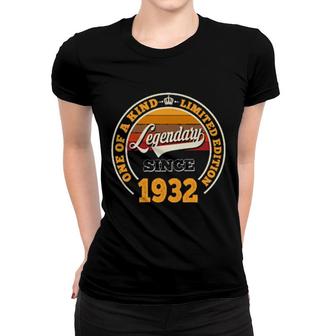 Legendary Since 1932 90Th Birthday For 90 Years Old Women T-shirt | Mazezy