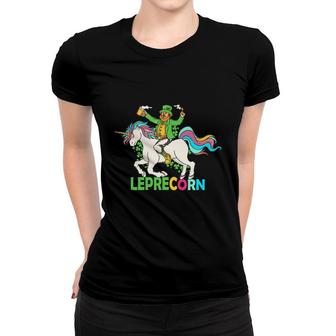 Leprecorn Leprechaun Unicorn Funny St Patricks Day Women T-shirt - Thegiftio UK