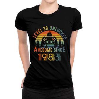 Level 39 Unlocked Video Gamer 39 Years Old 39 Birthday Women T-shirt | Mazezy