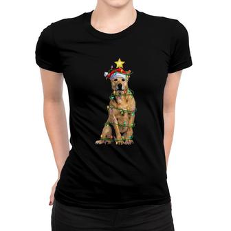 Lighting Xmas Tree Matching Rhodesian Ridgeback Christmas Women T-shirt | Mazezy