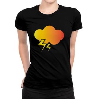 Lightning Thunder Bolt Storm Flash Cloud Strikes Gift Women T-shirt | Mazezy