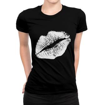 Lips Print Sweatheart Women T-shirt | Mazezy
