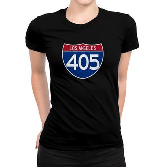 Los Angeles California Interstate 405 America Women T-shirt | Mazezy