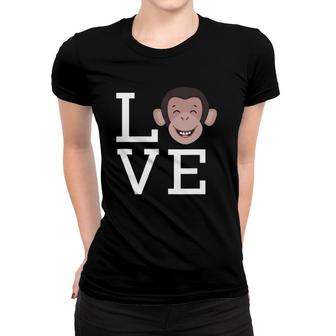 Love Monkey - Jungle Animal Outfit Monkey Lovers Gift Women T-shirt | Mazezy
