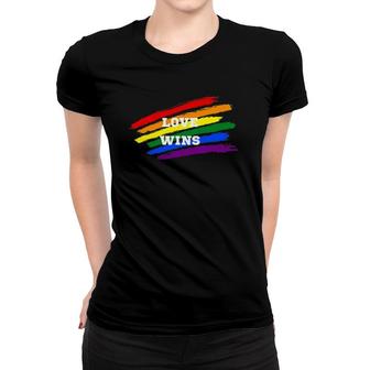 Love Wins Pride Unisex Women T-shirt | Mazezy