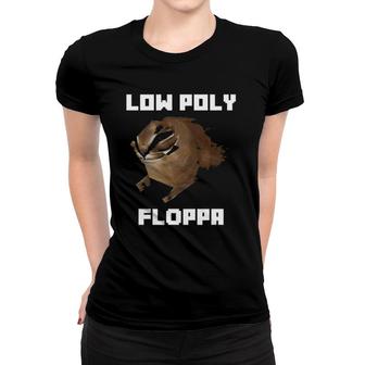 Low Poly Floppa Meme Big Floppa Meme Cat Women T-shirt | Mazezy