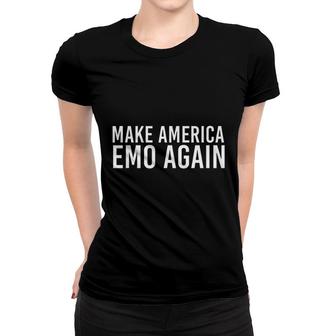 Make America Emo Again Funny Goth Us Gift Idea Women T-shirt - Thegiftio UK