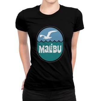 Malibu California Vintage Retro 1970'S Design Women T-shirt | Mazezy
