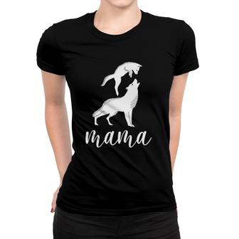 Mama Wolf & Baby Wolf Love Mom And Kids - Mothers Day Women T-shirt | Mazezy