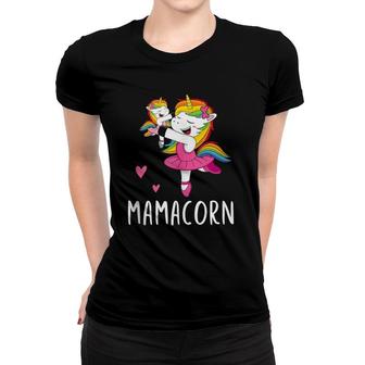 Mamacorn Unicorn Mama Ballerina Mother's Day Gift Women T-shirt | Mazezy
