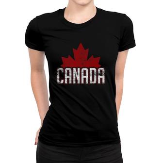Maple Leaf Gifts Canada Women T-shirt | Mazezy