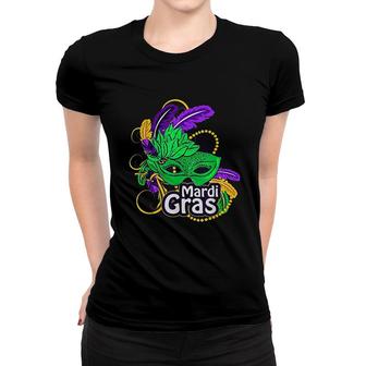 Mardi Gras 2021 Feathers Women T-shirt | Mazezy