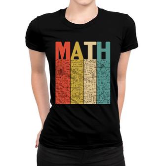 Math Easy Art Retro Understand Math Teacher Women T-shirt - Thegiftio UK