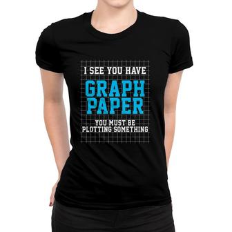 Math Graph Paper Plotting Teacher Gift Women T-shirt | Mazezy