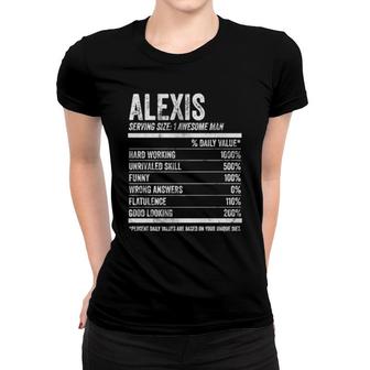 Mens Alexis Nutrition Personalized Name Name Facts Women T-shirt | Mazezy