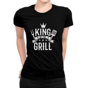 Mens Funny Bbq Clothing Mens Gift For Him King Of The Grill Women T-shirt - Thegiftio UK