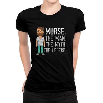 Mens Gift For Male Nurse, Funny Murse, Male Nurse Women T-shirt | Mazezy