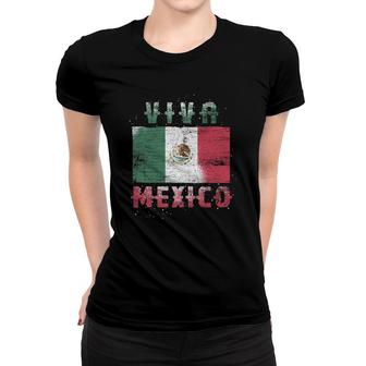 Mexican Flag Viva Mexico Women T-shirt | Mazezy
