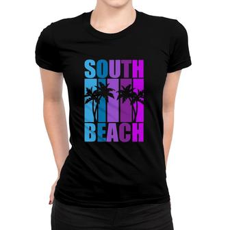 Miami Florida Vacation Souvenir South Beach Spring Break Women T-shirt | Mazezy