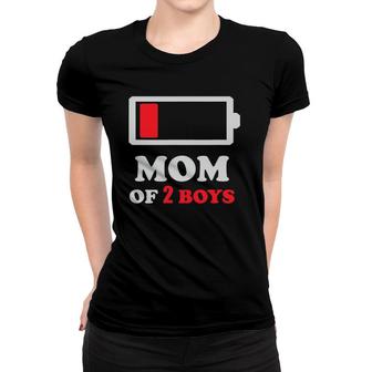 Mom Of 2 Boys Mom Of Two Boys Mother's Day Women T-shirt | Mazezy