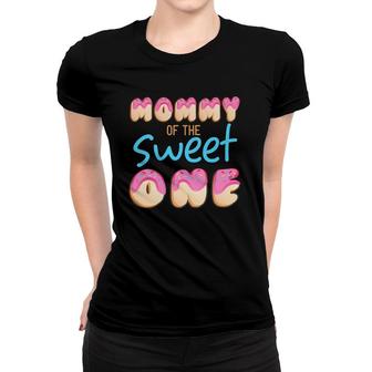 Mommy Of Sweet One First B Day Party Matching Family Donut Women T-shirt | Mazezy