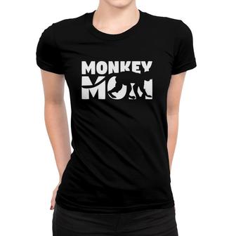Monkey Lover Gift 'Monkey Mom' Zoo Keeper Animal Monkey Women T-shirt | Mazezy