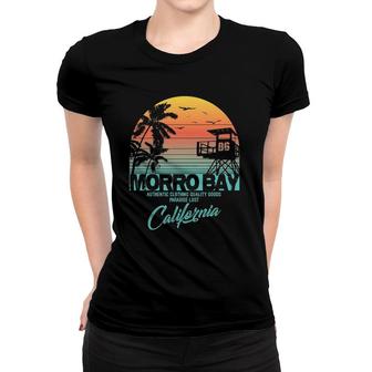 Morro Bay California Beach T Women T-shirt | Mazezy