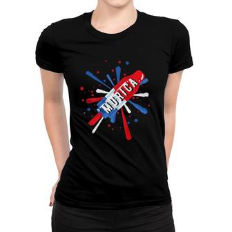 'Murica America July 4Th Popsicle Women T-shirt | Mazezy