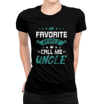 My Favorite People Call Me Uncle Uncle Raglan Baseball Tee Women T-shirt | Mazezy