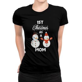 New 1St Christmas As A Mom Costumes Women T-shirt | Mazezy