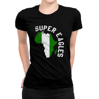 Nigerian Soccer Flag Super Eagle Women T-shirt | Mazezy