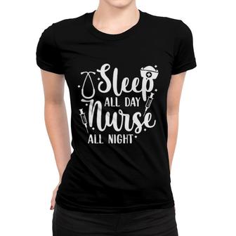Night Shift Nurse Women T-shirt | Mazezy