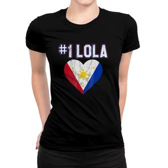 Number One Lola Filipino Grandmother Women T-shirt | Mazezy