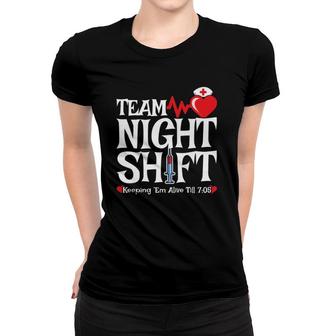 Nurse Appreciation Team Night Shift Night Shift Nurse Women T-shirt - Thegiftio UK
