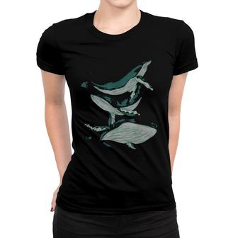 Ocean Mammal Sea Creature Animal Whale Whale Women T-shirt | Mazezy UK