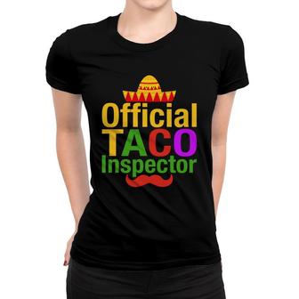 Official Taco Inspector Cinco De Mayo Beard Women T-shirt - Thegiftio UK