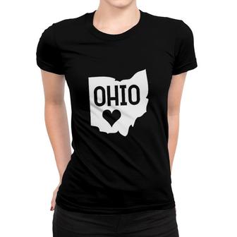 Ohio State Hawaiian Graphic Love Ohio Women T-shirt - Thegiftio UK