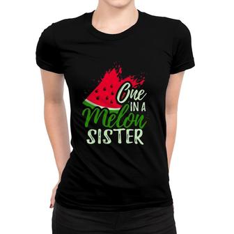 One In A Melon Sister Watermelon Best Matching Birthday Women T-shirt | Mazezy
