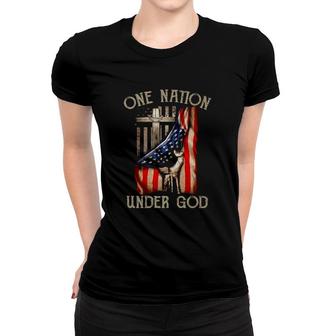 One Nation Under God Women T-shirt | Mazezy