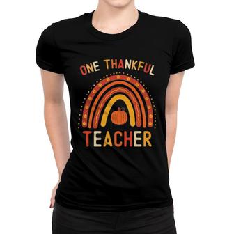 One Thankful Teacher Tee Women T-shirt | Mazezy