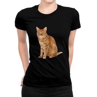 Orange Tabby Cat Women T-shirt | Mazezy