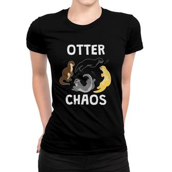 Otter Chaos Animal Kids Girls Boys Women Gift Outfit Women T-shirt | Mazezy