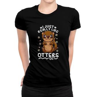 Otter River Otter Men Women Gift Women T-shirt | Mazezy